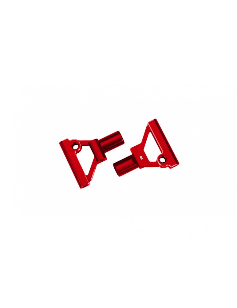 Traxxas Suspenion arms, lower, front, aluminum (red-anodized) (left & right)