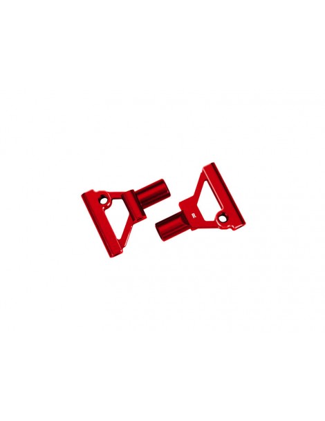 Traxxas Suspenion arms, lower, front, aluminum (red-anodized) (left & right)