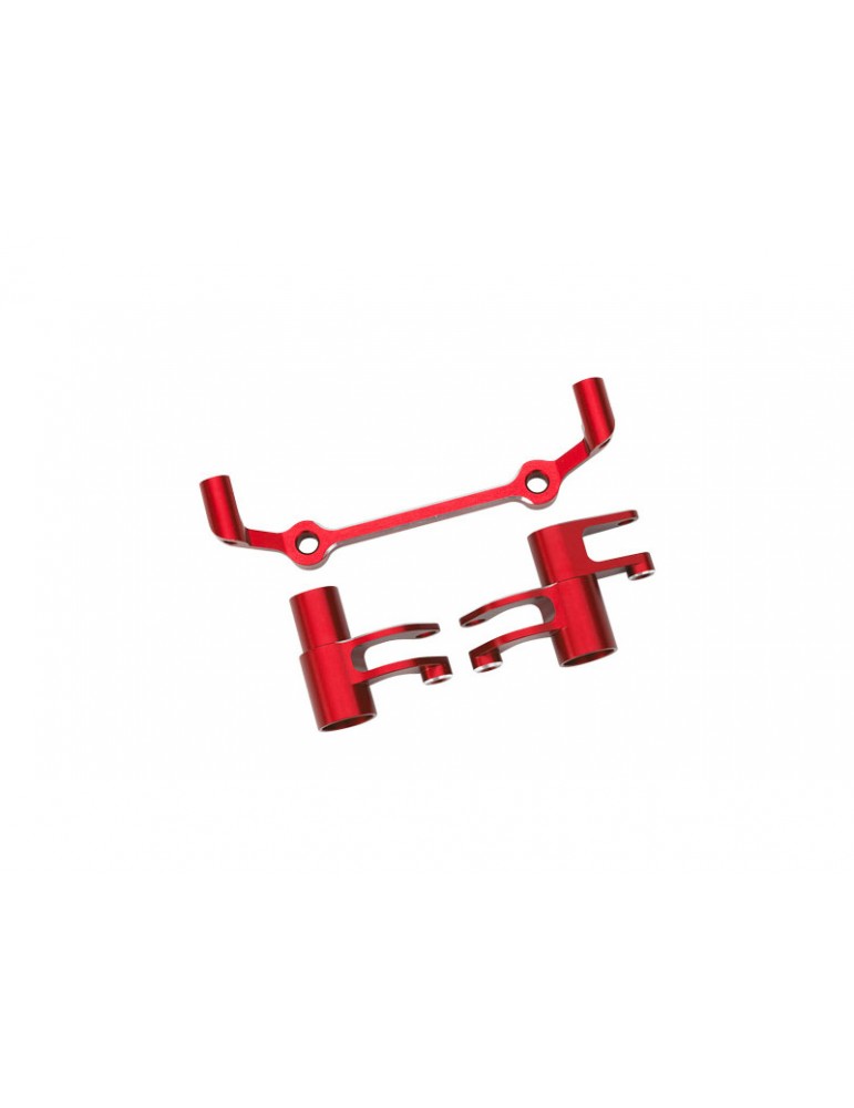 Traxxas Steering bellcranks, drag link (red-anodized aluminum)