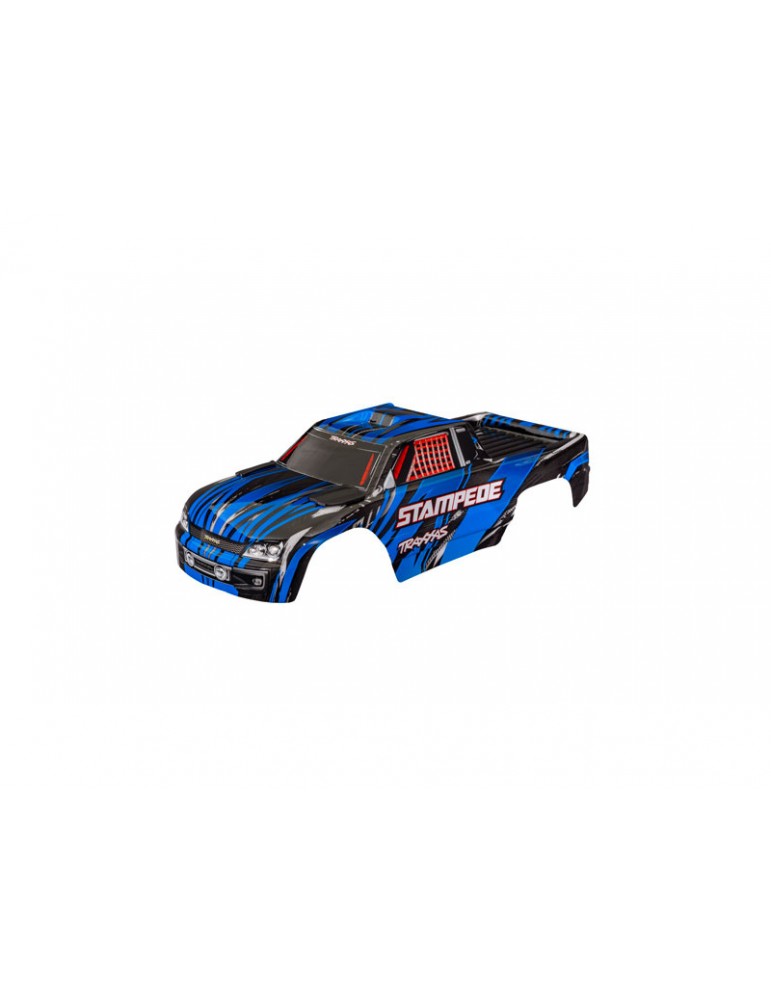 Traxxas Body, Stampede, blue (for clipless mounting)