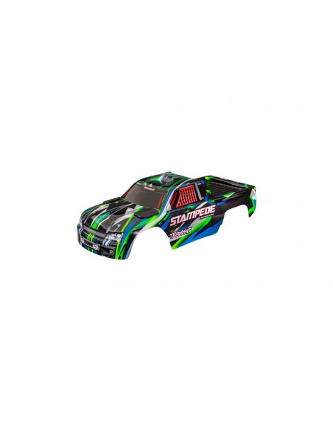 Traxxas Body, Stampede, green (for clipless mounting)