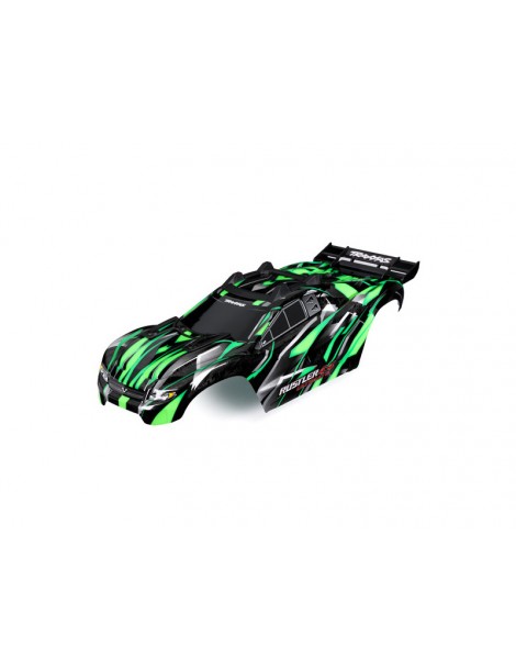 Traxxas Body, Rustler 4X4 Ultimate, green