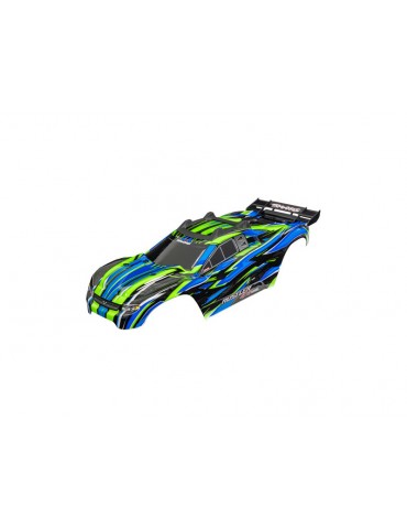Traxxas Body, Rustler 4X4 VXL, green (clipless)