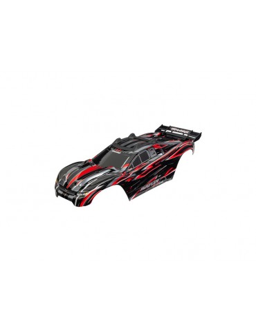 Traxxas Body, Rustler 4X4 VXL, red (clipless)