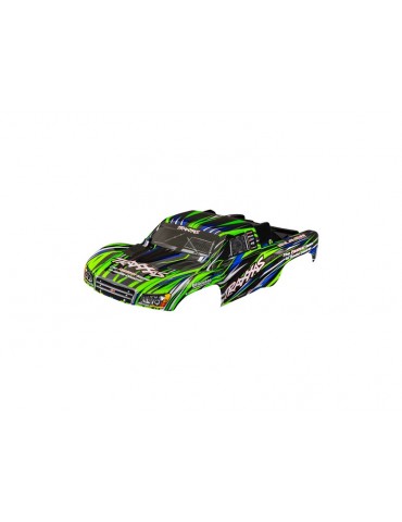 Traxxas Body, Slash, green (painted) (clipless)