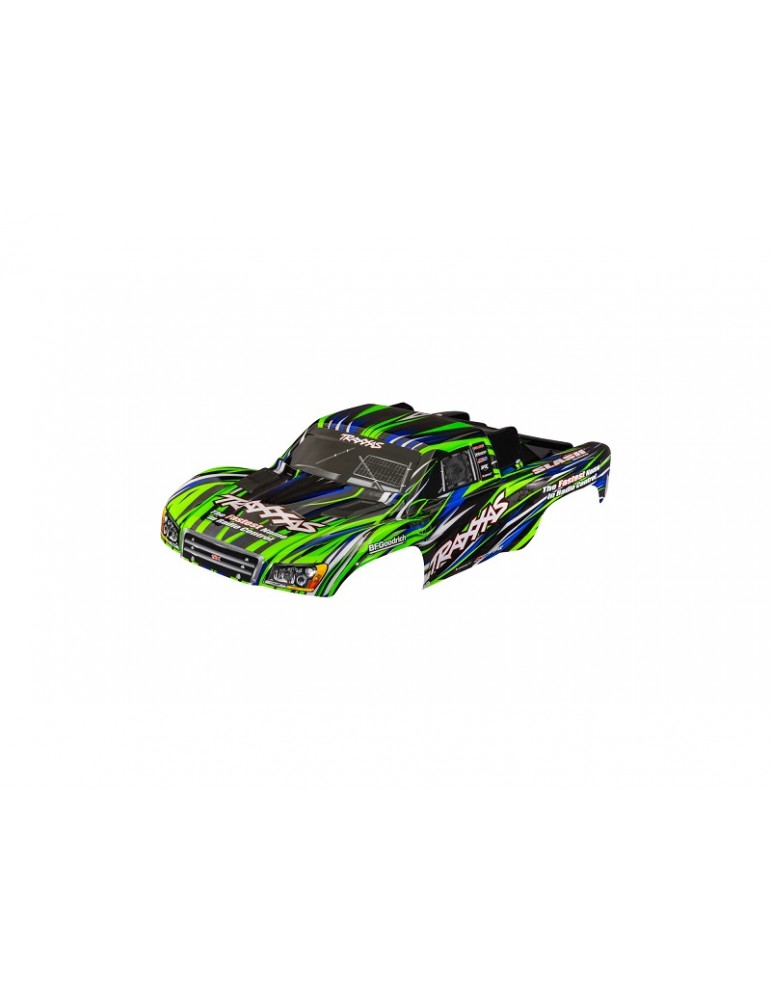 Traxxas Body, Slash, green (painted) (clipless)