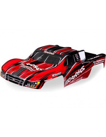 Traxxas Body, 1/16 Slash 4X4, red (painted)