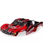 Traxxas Body, 1/16 Slash 4X4, red (painted)