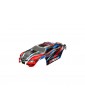 Traxxas Body, 1/16 E-Revo, red and blue (painted)
