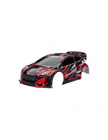 Traxxas Body, Ford Fiesta ST Rally Brushless, red