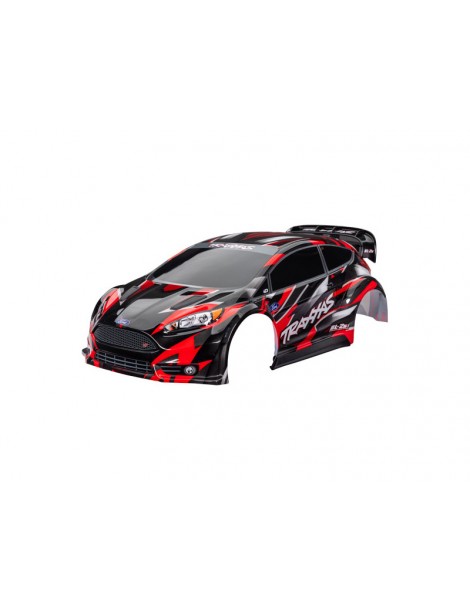 Traxxas Body, Ford Fiesta ST Rally Brushless, red