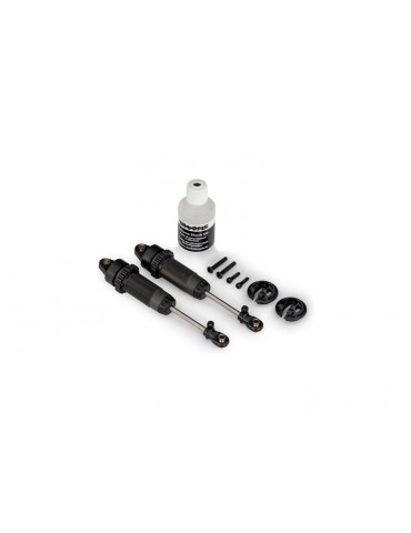 Traxxas Shocks, GTR xx-long (gray) (assembled) (2) (without springs)