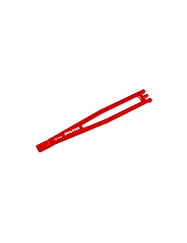 Traxxas Battery hold-down, aluminum (red-anodized)