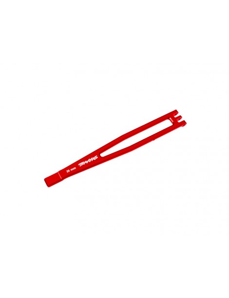 Traxxas Battery hold-down, aluminum (red-anodized)