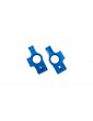 Traxxas Carriers, stub axle, aluminum (blue-anodized), (left & right)