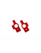 Traxxas Carriers, stub axle, aluminum (red-anodized), (left & right)