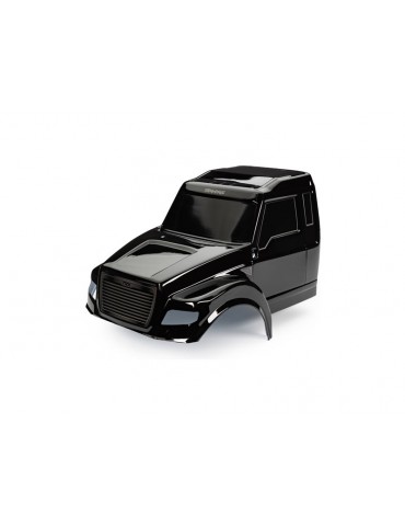 Traxxas Body, TRX-6 Ultimate RC Hauler, black (painted, decals applied)
