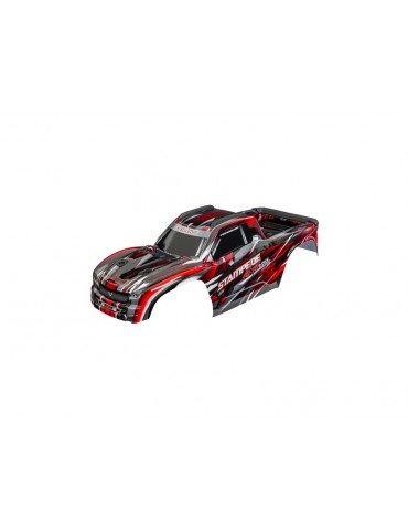Traxxas Body, Stampede 4X4 VXL, red (clipless)