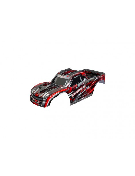 Traxxas Body, Stampede 4X4 VXL, red (clipless)
