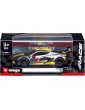 18-38312 Bburago Race - Chevrolet Corvette C8R (2020) #4, geltona 1:43