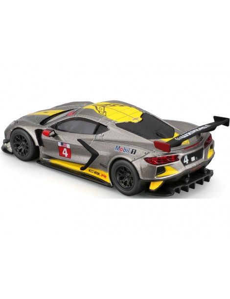 18-38312 Bburago Race - Chevrolet Corvette C8R (2020) #4, geltona 1:43