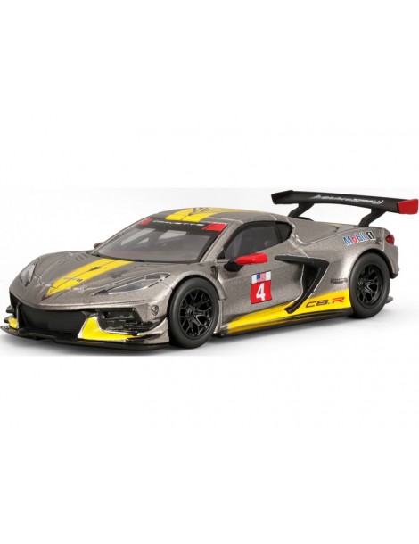 18-38312 Bburago Race - Chevrolet Corvette C8R (2020) #4, geltona 1:43
