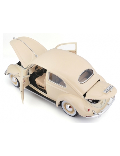 18-12029CM-Bburago Volkswagen Kafer Beetle 1955 beige