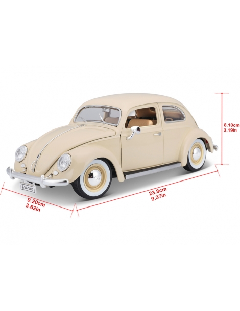 18-12029CM-Bburago Volkswagen Kafer Beetle 1955 beige