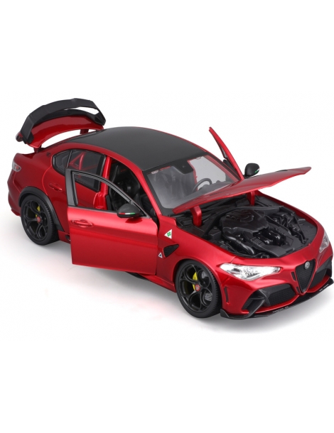 18-11048RD-Bburago Alfa Romeo Giulia GTA 1:18 metalic red