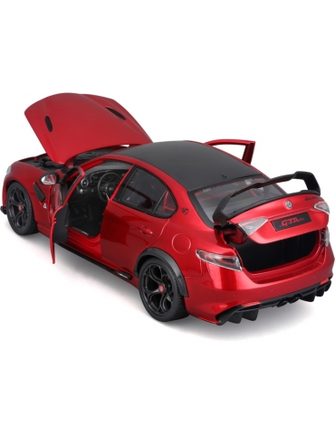 18-11048RD-Bburago Alfa Romeo Giulia GTA 1:18 metalic red