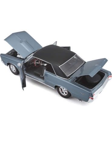 MA-31885B-Maisto Pontiac GTO 1965 1:18 metallic blue