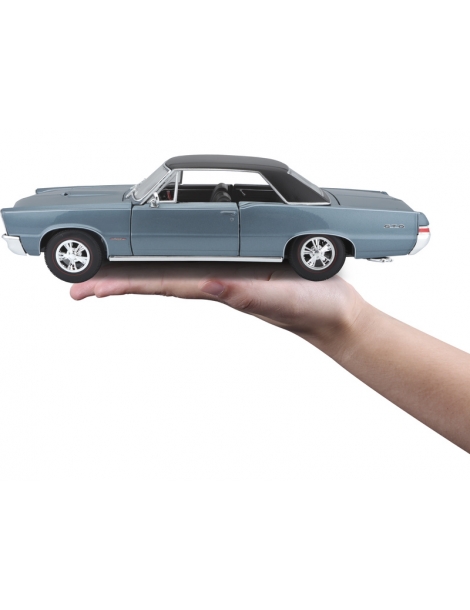 MA-31885B-Maisto Pontiac GTO 1965 1:18 metallic blue