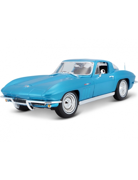 Maisto Chevrolet Corvette 1965 118 metallic light blue-MA-31640B