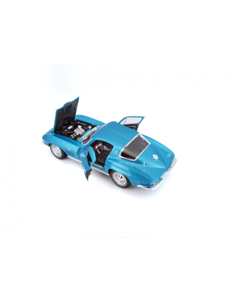 Maisto Chevrolet Corvette 1965 118 metallic light blue-MA-31640B