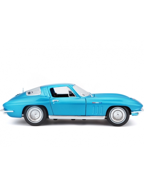 Maisto Chevrolet Corvette 1965 118 metallic light blue-MA-31640B