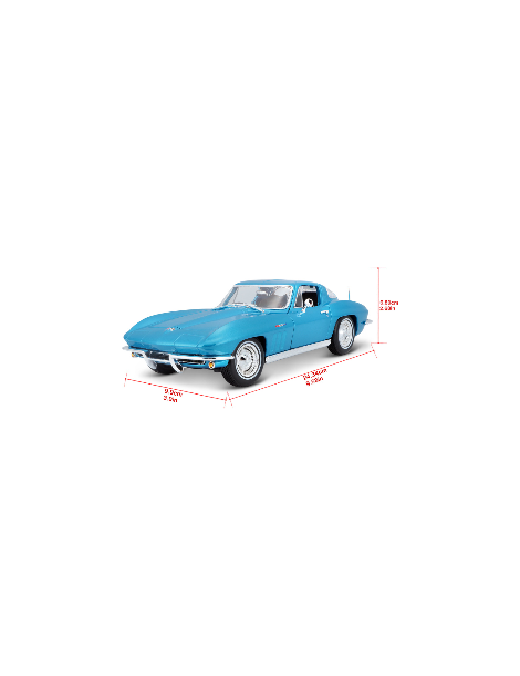 Maisto Chevrolet Corvette 1965 118 metallic light blue-MA-31640B