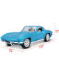 Maisto Chevrolet Corvette 1965 118 metallic light blue-MA-31640B