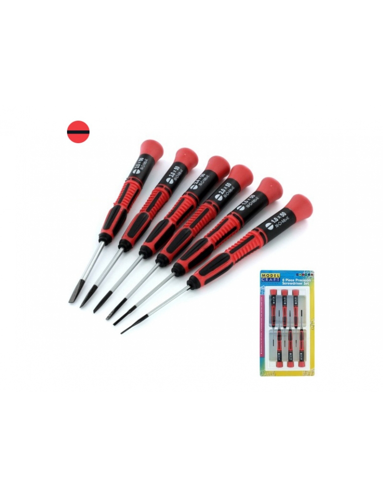 Modelcraft Slotted Blade Screwdrivers (6pcs Set) Modelcraft Slotted Blade Screwdrivers (6pcs Set)