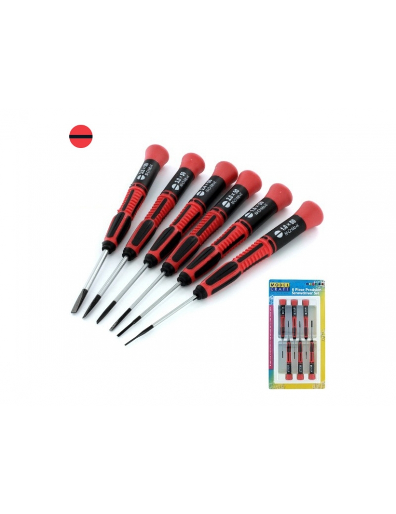 Modelcraft Slotted Blade Screwdrivers (6pcs Set)