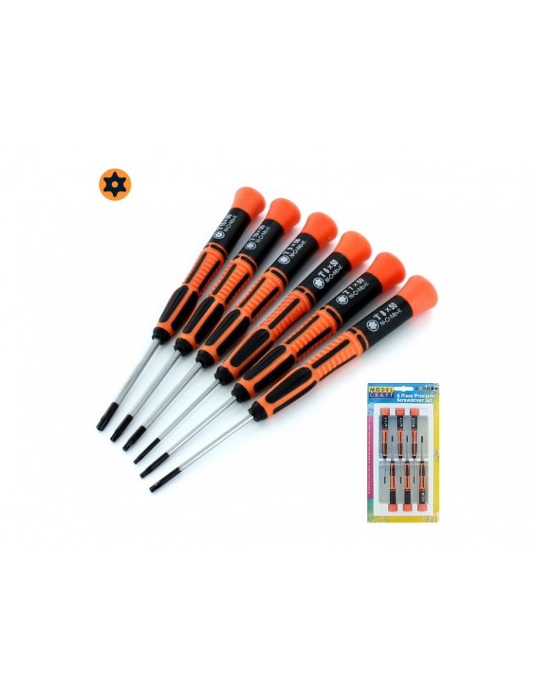 Modelcraft Torx Screwdrivers (6pcs Set)