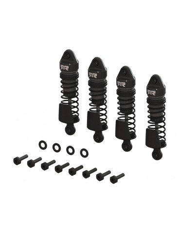 Arrma Aluminum Shock Set, 58mm Length, 2000cSt Oil (4), Gunmetal: Grom