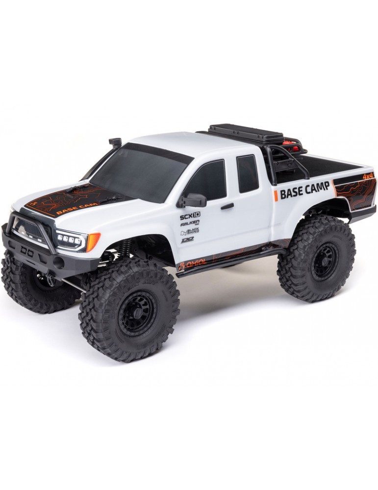 Axial 1/10 SCX10 III Base Camp 4X4 Rock Crawler Brushed RTR, White