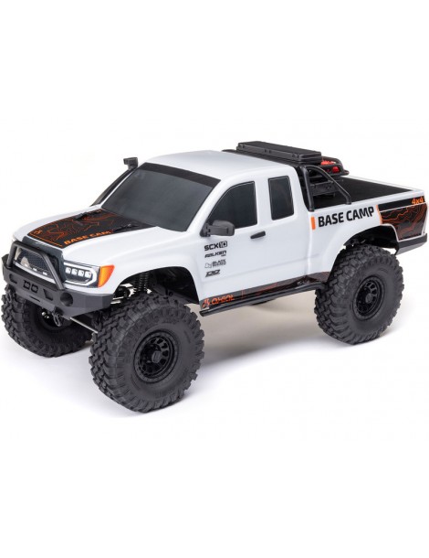 Axial 1/10 SCX10 III Base Camp 4X4 Rock Crawler Brushed RTR, White