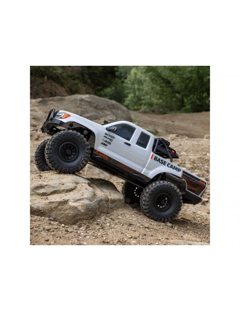 Axial 1/10 SCX10 III Base Camp 4X4 Rock Crawler Brushed RTR, White