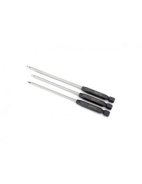 Traxxas Speed Bit Set, hex driver, 3-piece ball-end (2.0mm, 2.5mm, 3.0mm)