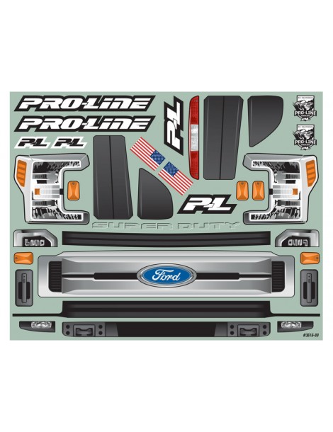 Pro-Line 1/6 2017 Ford F-250 Super Duty Cab-Only Clear Body: SCX6