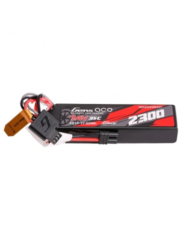 Akumuliatorius Gens ace 2300mAh 2S 7.4V 35C Lipo su EC2 jungtimi