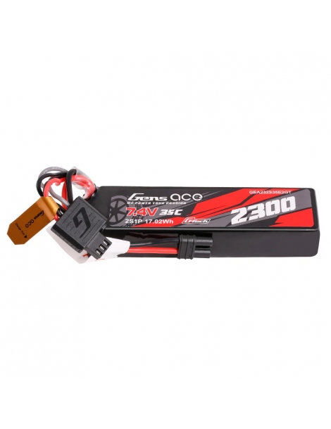 Akumuliatorius Gens ace 2300mAh 2S 7.4V 35C Lipo su EC2 jungtimi