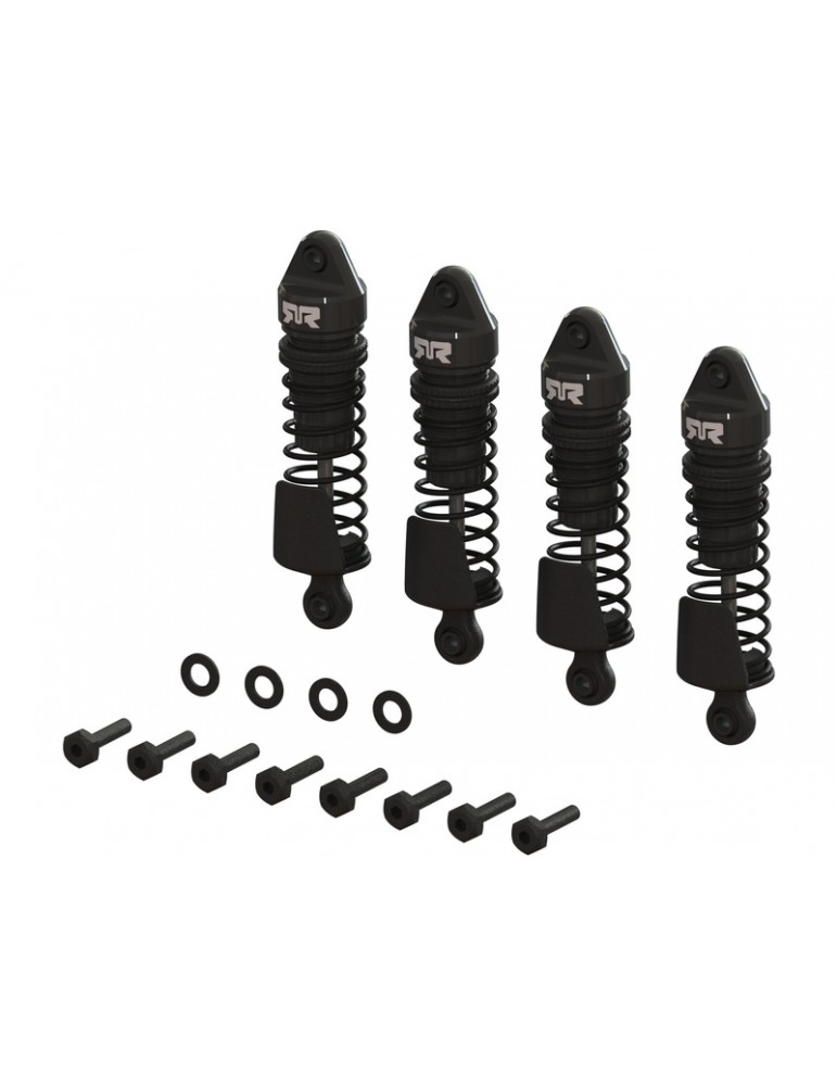 Arrma Aluminum Shock Set, 58mm Length, 1000 cSt Oil (4), Black: Grom