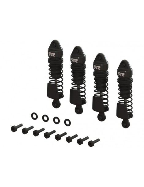 Arrma Aluminum Shock Set, 58mm Length, 1000 cSt Oil (4), Black: Grom
